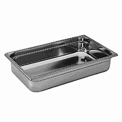 Gastronorm container (1/1)  stainless steel  5.8 l , H=40, L=530, B=325mm  metal.