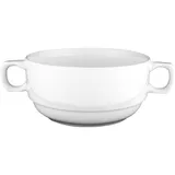 Broth cup “White” Prince  porcelain  380 ml , H=63, L=117, B=155mm  white