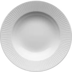 Deep plate “Willow”  porcelain  340 ml  D=24, H=4cm  white