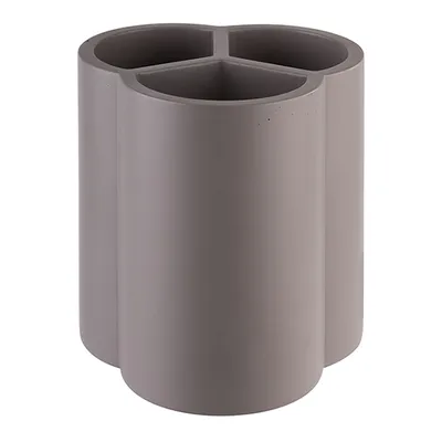 Подставка для столовых приборов «Элемент» бетон,силикон ,H=14,5,L=13,B=13см серый