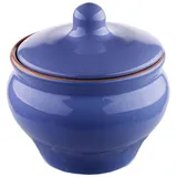 Горшок для запекания керамика 350мл голуб.