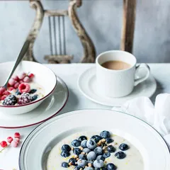 Салатник «Бид Марун Бэнд» фарфор D=16,5см белый,бордо, изображение 2