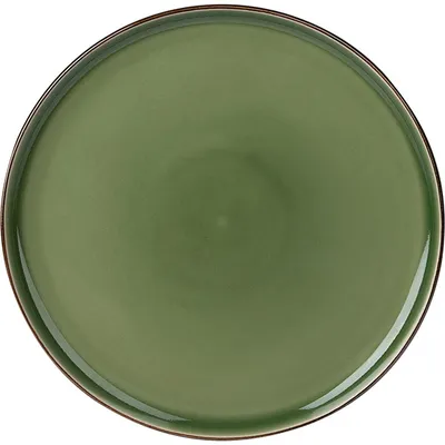 Тарелка «Сейдж» фарфор D=21см зелен.,бронз., Диаметр (мм): 210
