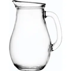 “Bistro” jug without lid  glass  1 l  D=12.3, H=20, L=15.8 cm  clear.