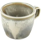 Чашка чайная «Агава» фарфор 200мл D=82,H=70мм серый,зелен.