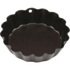 Форма для выпечки рифленая сталь,антиприг.покр. D=5см черный
