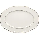 Блюдо «Афродита» овальное фарфор ,H=18,L=280,B=195мм белый,золотой