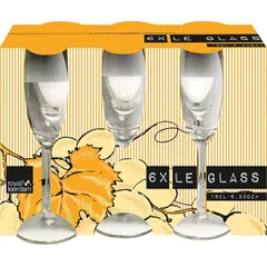 Бокал-флюте «Le Glass» набор[6шт] стекло 180мл D=48,H=210мм