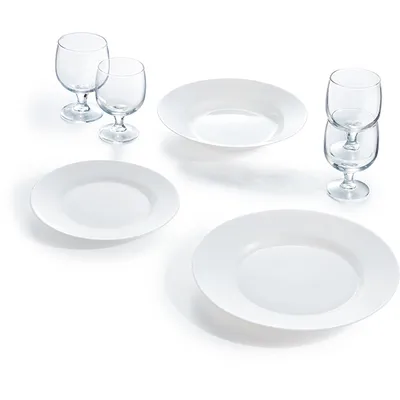 Тарелка десертная «Эвридэй» стекло D=19,5см белый, Диаметр (мм): 195, изображение 2