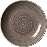 Salad bowl “Revolution”  porcelain  0.65 l  D=205, H=40mm  gray, brown.