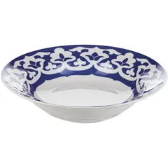 Тарелка глубокая «Идиллия-Восток» фарфор 0,5л D=24см белый,синий, изображение 2