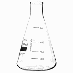 Стакан для коктейлей «Колба» стекло 0,5л D=10,5,H=17,5см прозр.