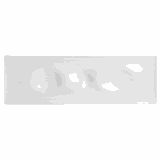 Менажница «Крушиал Дэт» 3 секции фарфор ,H=13,L=414,B=131мм