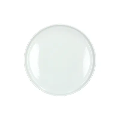 Блюдо «Тэзис» с бортом фарфор D=21см белый