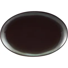 Dish “Trend Corten” oval  porcelain , L=35, B=24.5 cm  dark green.