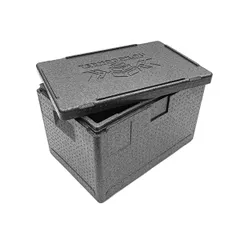 Термоконтейнер «Лайт» до 15 кг полипроп. 60л ,H=40,L=60,B=40см черный, изображение 4