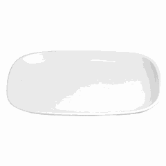 Блюдо «Магнум» прямоугольное банкетное фарфор ,H=50,L=575,B=400мм белый