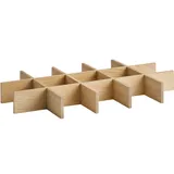 Вставка для ящика для подачи «Вало» для арт. 14001 (размер ячеек 9,5 см) дуб ,H=60,L=505,B=300мм беж