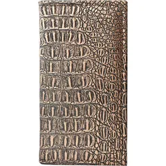 Folder for bills “Crocodile” leatherette ,H=70,L=225,B=120mm bronze.