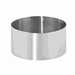 Set of pastry molds “Circle”[2 pcs] steel D=90,H=45mm metal.