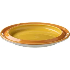 Тарелка «Фридом Йеллоу» мелкая фарфор D=26см желт.,оранжев., изображение 2