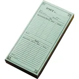 Бланк для счета «Бар,кухня» трехслойный самокопировальный бум. самокоп. ,H=30,L=200,B=95мм разноцвет