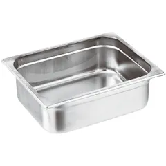 Gastronorm container (1/2)  stainless steel , H=20, L=32.5, B=26.5 cm  metal.