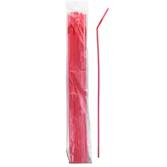 Tubes with bend [20pcs] polyprop. D=0.6,L=100cm red