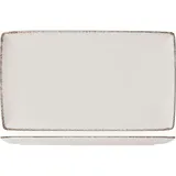 Блюдо «Браун Дэппл» прямоугольное фарфор ,L=33,B=19см белый,коричнев.