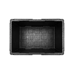 Термоконтейнер «Про» до 50 кг полипроп. 60л ,H=40,L=60,B=40см черный, изображение 2