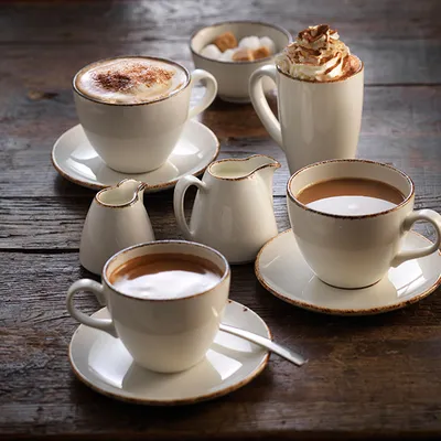 Чашка кофейная «Браун Дэппл» фарфор 85мл белый,коричнев. арт. 03130664, изображение 2