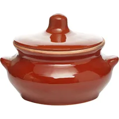 Baking pot “Gourmand”  ceramics  0.5 l  D=11, H=11cm  dark brown.