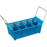 Кассета для столовых приборов «Проотель» с ручками 8 ячеек полипроп. ,H=12,L=42,B=21см синий