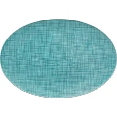 Блюдо овальное фарфор ,L=34см синий