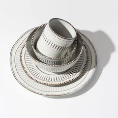 Тарелка «Стили» мелкая фарфор D=27см белый, изображение 2