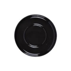 Блюдце «Вейв» фарфор D=100/55мм черный