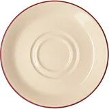 Блюдце «Кларет» фарфор D=160,H=18мм бежев.,бордо
