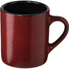 Mug “Milky Way red” porcelain 350ml D=90,H=100,L=115mm black,red