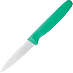 Knife for figured cutting  steel, plastic , L=80, B=16mm  green, metal.