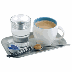 Rectangular tray “Caffehouse”  stainless steel , L=21.5, B=13cm  silver, matte