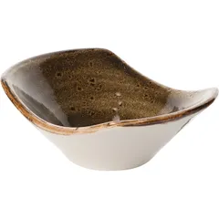 Соусник «Крафт Браун» фарфор 45мл ,H=35,L=90,B=70мм коричнев.