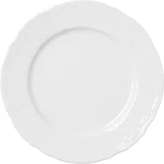 Тарелка «Бернадотт» мелкая фарфор D=25см белый