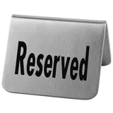 Табличка «Резерв»[2шт] сталь нерж. ,H=45,L=55,B=50мм металлич.