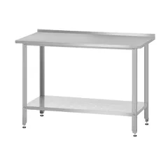Стол производственный «Base» с бортом сталь нерж.,сталь оцинк. ,H=86,L=150,B=60см металлич.