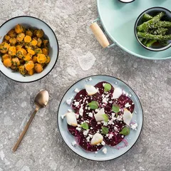 Тарелка «Сиель блю» десертная керамика D=220,H=15мм голуб., изображение 3