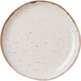 Тарелка «Пунто Бьянка» фарфор D=265,H=33мм белый,черный