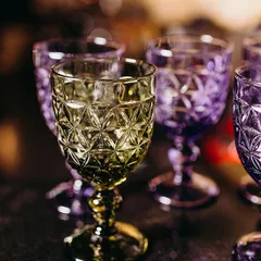 Бокал для вина стекло 310мл D=86,H=163мм олив., изображение 3