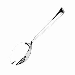 Ice cream spoon “M18”  stainless steel , L=137/46, B=31mm  metal.