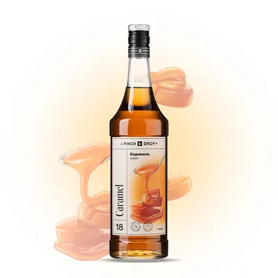 Сироп «Карамель» Pinch&Drop стекло 1л D=85,H=330мм, Состояние товара: Новый, Вкус: Карамель, Материал: Стекло, Объем по данным поставщика (мл): 1000
