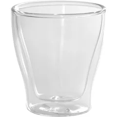 Glass for hot drinks, double walls  thermal glass  D=7, H=8cm